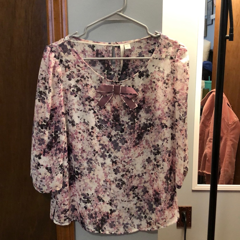 Lauren Conrad Bow Blouse